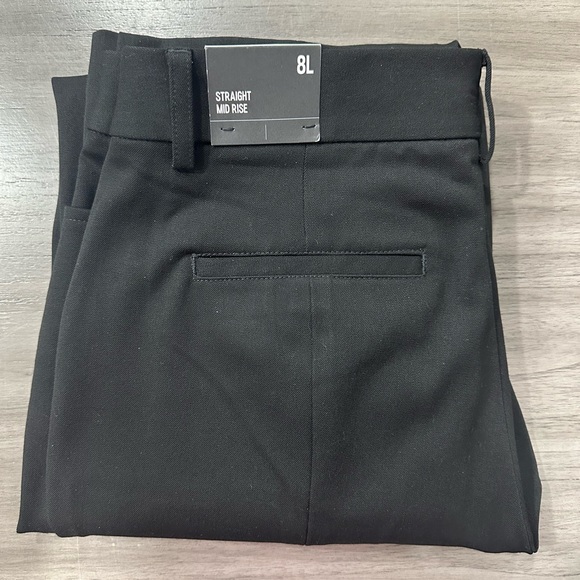 Express Editor Mid Rise Straight Pant 8L - Picture 3 of 3